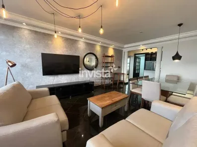 Apartamento com 3 Quartos para alugar, 144m² no Gonzaga, Santos
