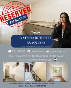 Apartamento com 3 Quartos à venda, 96m² no Alto da Rua XV, Curitiba