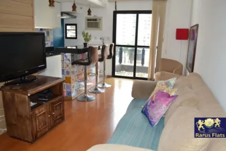 Flat com 1 Quarto à venda, 52m² no Moema, São Paulo