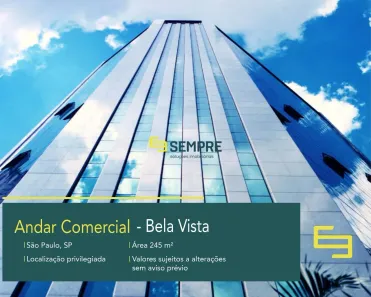 Imóvel Comercial para alugar, 245m² no Bela Vista, São Paulo