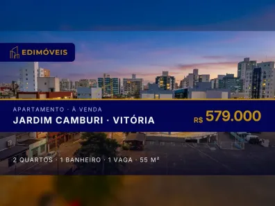 Apartamento com 2 Quartos à venda, 55m² no Jardim Camburi, Vitória