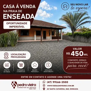 Casa com 4 Quartos à venda, 90m² no Praia da Enseada, São Francisco do Sul