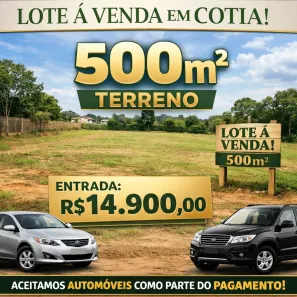 Lote/Terreno à venda, 500m² no Vila São Roque (Caucaia do Alto), Cotia