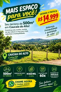 Lote/Terreno à venda, 500m² no dos Pereiras (Caucaia do Alto), Cotia