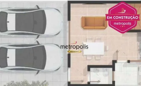 Sobrado com 2 Quartos à venda, 75m² no Jardim Bom Pastor, Santo André