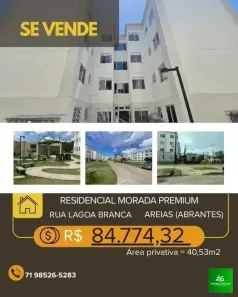 Apartamento com 1 Quarto à venda, 40m² no Barra do Jacuípe, Camaçari