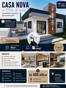 Casa com 1 Quarto à venda, 70m² no Gaivotas, Matinhos
