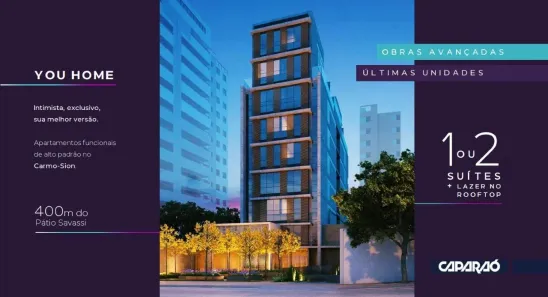 Apartamento com 1 Quarto à venda, 49m² no Carmo, Belo Horizonte