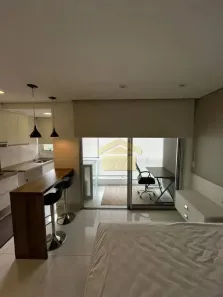 Apartamento com 1 Quarto para alugar, 32m² no Cidade Monções, São Paulo