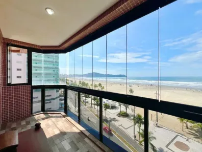 Apartamento com 3 Quartos para alugar, 174m² no Guilhermina, Praia Grande