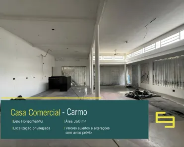 Imóvel Comercial para alugar, 360m² no Carmo, Belo Horizonte