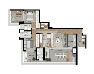 Apartamento com 3 Quartos à venda, 119m² no Jardim Vila Mariana, São Paulo