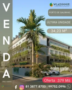 Flat com 1 Quarto à venda, 34m² no Porto de Galinhas, Ipojuca
