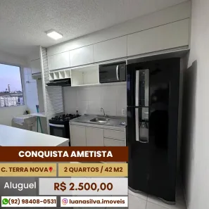 Apartamento com 2 Quartos para alugar, 42m² no Colônia Terra Nova, Manaus