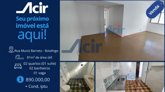 Apartamento com 2 Quartos à venda, 80m² no Botafogo, Rio de Janeiro