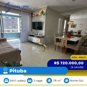Apartamento com 3 Quartos à venda, 85m² no Pituba, Salvador