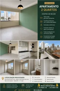 Apartamento com 2 Quartos para alugar, 85m² no Campina, Belém