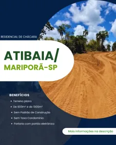 Lote/Terreno à venda, 600m² no Jardim Colonial, Atibaia