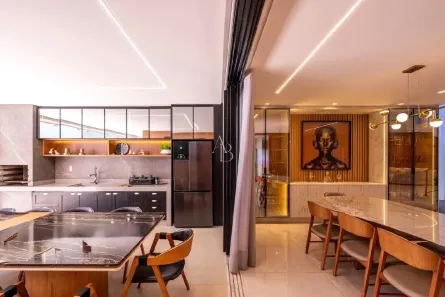 Casa de Condomínio com 4 Quartos para venda ou aluguel, 487m² no Alphaville Flamboyant Residencial Araguaia, Goiânia