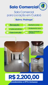 Sala Comercial para alugar, 40m² no Santo Antônio do Pedregal, Cuiabá