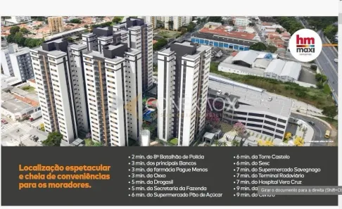 Apartamento com 3 Quartos à venda, 64m² no Bonfim, Campinas