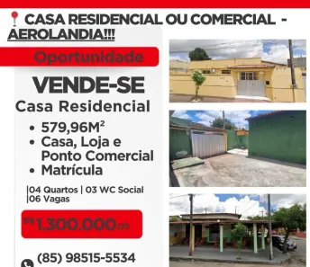 Casa com 4 Quartos à venda, 206m² no Alto da Balança, Fortaleza