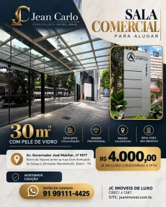 Sala Comercial para alugar, 30m² no Nazaré, Belém