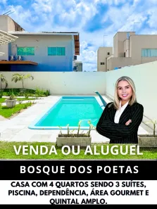 Casa de Condomínio com 4 Quartos para venda ou aluguel, 200m² no Parque do Jiqui, Parnamirim