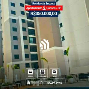 Apartamento com 2 Quartos à venda, 47m² no Padroeira, Osasco