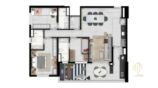 Apartamento com 3 Quartos à venda, 103m² no Tatuapé, São Paulo