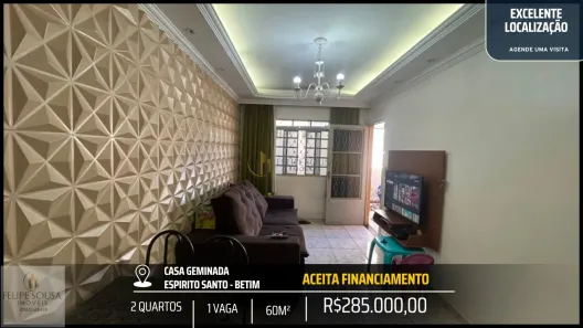 Casa com 2 Quartos à venda, 60m² no Espírito Santo, Betim