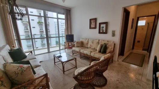 Apartamento com 2 Quartos para alugar, 90m² no Pitangueiras, Guarujá