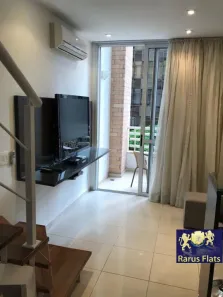 Flat com 1 Quarto para alugar, 45m² no Cidade Monções, São Paulo