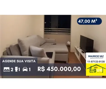 Apartamento com 2 Quartos à venda, 47m² no Vila Gomes, São Paulo