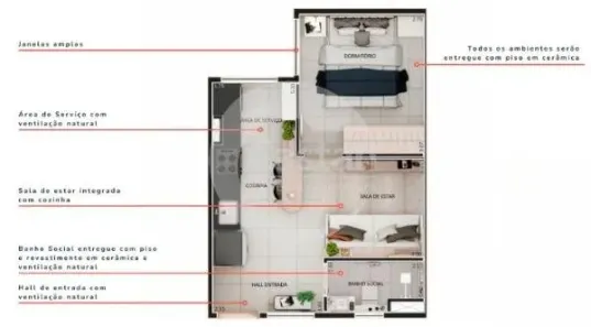 Apartamento com 1 Quarto à venda, 30m² no Vila Prudente, São Paulo