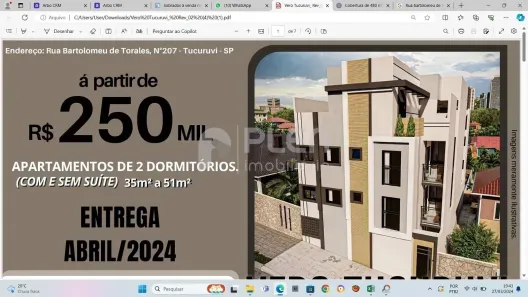 Apartamento com 2 Quartos à venda, 43m² no Vila Mazzei, São Paulo
