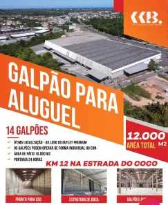 Galpão/Depósito/Armazém para alugar, 1000m² no Vila de Abrantes (Abrantes), Camaçari