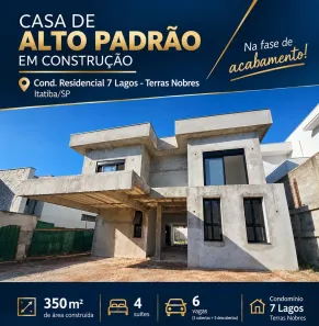 Casa de Condomínio com 4 Quartos à venda, 350m² no Residencial Terras Nobres, Itatiba