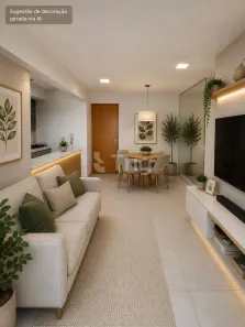 Apartamento com 2 Quartos para alugar, 55m² no Vila Alzira, Aparecida de Goiânia
