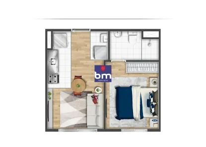 Apartamento com 1 Quarto à venda, 25m² no Vila Andrade, São Paulo