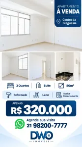 Apartamento com 3 Quartos à venda, 80m² no Freguesia (Jacarepaguá), Rio de Janeiro