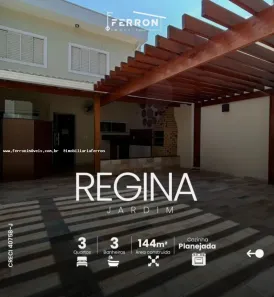 Casa com 3 Quartos à venda, 144m² no Jardim Regina, Presidente Prudente