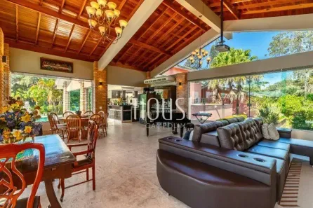 Casa de Condomínio com 5 Quartos para venda ou aluguel, 1400m² no Jd Dalila, Araçoiaba da Serra