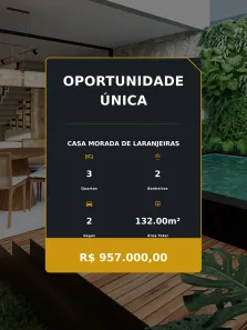 Casa com 3 Quartos à venda, 132m² no Morada de Laranjeiras, Serra