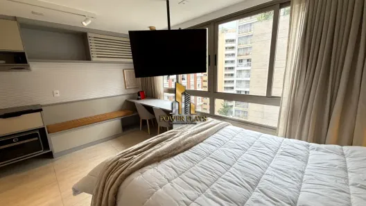 Flat com 1 Quarto para alugar, 35m² no Pinheiros, São Paulo