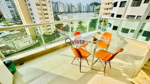 Apartamento com 3 Quartos para alugar, 110m² no Jardim Astúrias, Guarujá