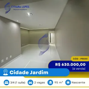 Apartamento com 3 Quartos à venda, 95m² no Candeal, Salvador