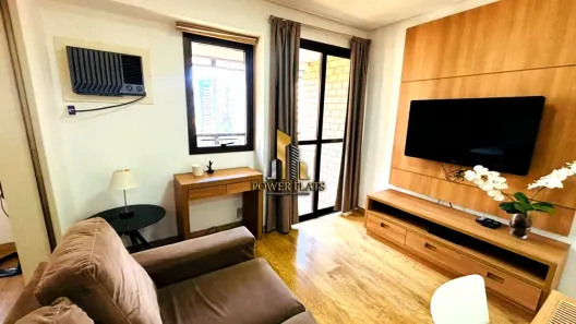 Flat com 1 Quarto para alugar, 35m² no Moema, São Paulo