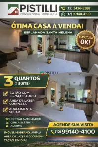Casa com 3 Quartos à venda, 200m² no Esplanada Santa Helena, Taubaté