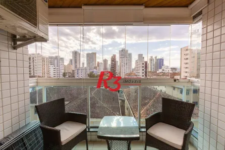 Apartamento com 2 Quartos para alugar, 96m² no Embaré, Santos